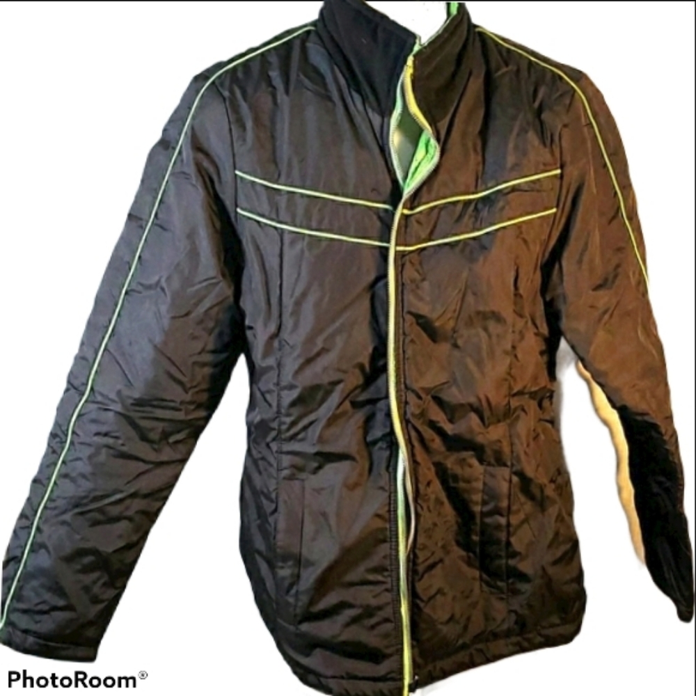 REVERSIBLE Jacket! Green and Black SJB Active
